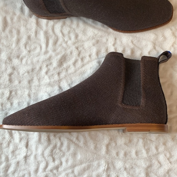 Rothy's Merino Ankle Boot Wool Blend Cocoa Brown Size 9 - Picture 4 of 12